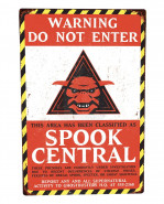 Ghostbustaers Metal Sign Spook Central